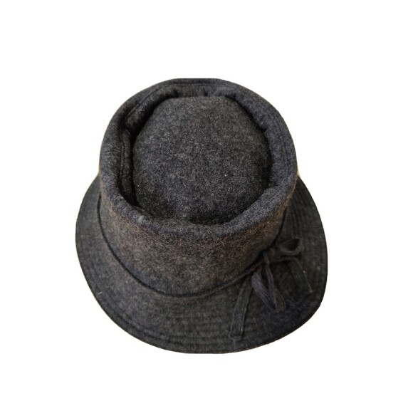 VINTAGE HELEN KAMINSKI Grey Wool Hat Size M main image 4